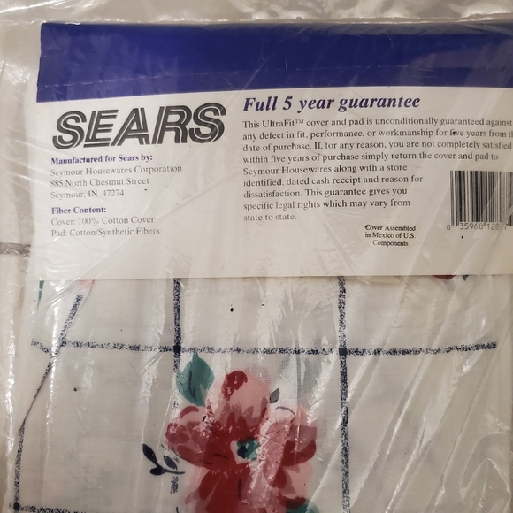 Sears Ultra Fit Ironing Board Cover & Pad eith scotchguard- NEW - Picture 3 of 3